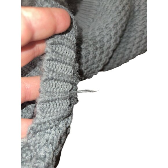 ZARA  Women's Size Small Gray Short Sleeve Cardigan Hooded Sweater Snap Buttons - Picture 15 of 15